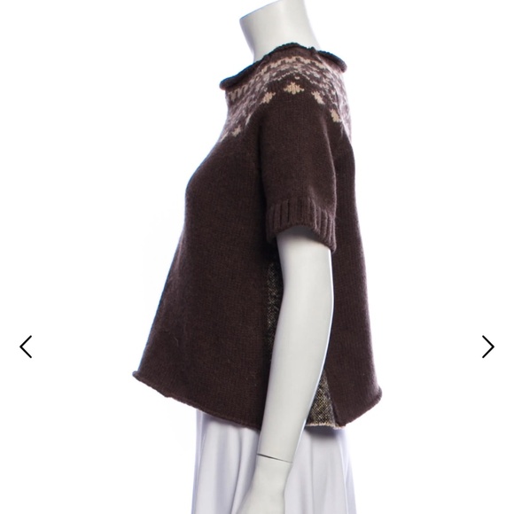 Hache Merino Wool Mock Neck Sweater Size: L | US10, IT46 - Picture 2 of 3